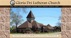 Desktop Screenshot of gloriadeilutheranchurch.net